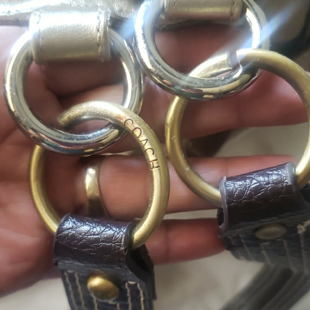 Coach Brown and Pink Travel Bags with Signature Monogram Personally Restored - Picture 5 of 14